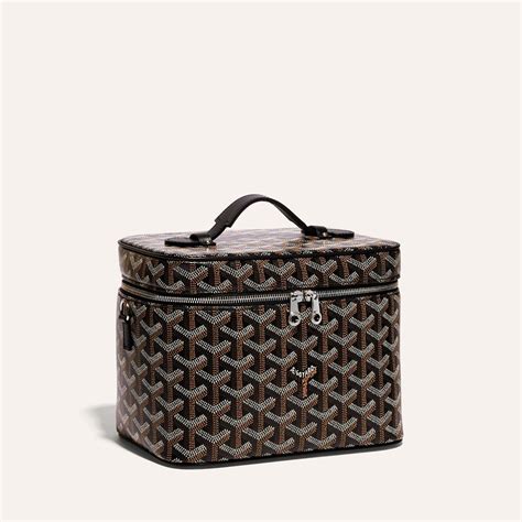 goyard vanity case retail price|Goyard Muse Vanity Case Black/Tan .